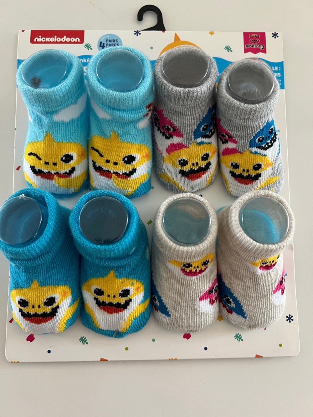 Nickelodeon Baby Shark 4-Pack Socks